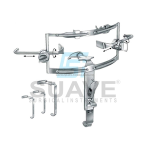 Écarteurs abdominaux à bâillon de bouche Ensemble complet avec 3 lames de langue La base des instruments chirurgicaux par SUAVE SURGICAL INSTRUMENTS - Product Image 2