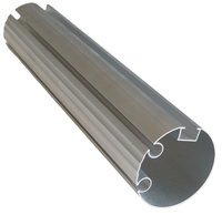 Tube de store rétractable en aluminium de 65 mm, 70 mm, 80 mm, lames de rouleau/tube de rideau, barre de torsion de store en aluminium, fabricant