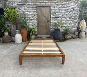 Song Kon SK2026 Rustic Solid Wood <b>Bed</b> <b>Frame</b> Raised Panel Door Style <b>Antique</b> Design Binh Duong Origin Bedroom 1 Year Warranty 4 - Product Image 5
