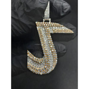 Moissanite Diamond <b>Cross</b> Pendant Hip Hop <b>Chain</b> Iced Out Luxury Jewelry Gift for Men Women - Product Image 1