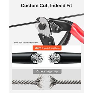 Kit Cavo in Acciaio Inox 304 da 3/32 Pollici, Lunghezza 165 Piedi, Resistenza alla Rottura 450 Libbre, 7 X 7 Fili, Aste in Acciaio Inox - Product Image 5