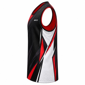 Camiseta de Baloncesto BFIT, Sin Mangas, Malla Transpirable, Cuello Redondo, Sublimada, Deportiva - Product Image 4