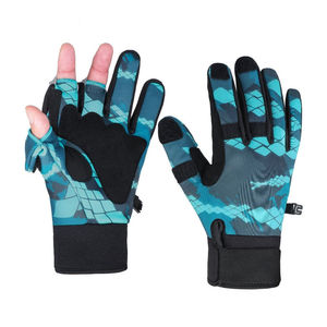 Guantes de Pesca de Neopreno de Alta Calidad, Transpirables, Antideslizantes, de Medio Dedo, Unisex, con Correa Ajustable, UPF 50+, para Todas las Estaciones, Jóvenes y Adultos - Product Image 1