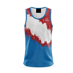 Latest Design Sublimation Tank Top New Design Tank Top for Men Wholesale Simple Men Tank Tops for Men & Women for Unisex Product - Product Image 2