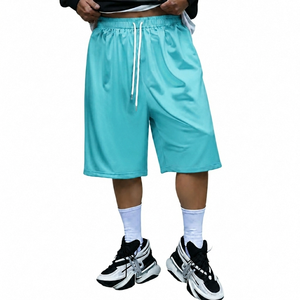 Nouveaux shorts personnalisables pour hommes, design respirant, logo personnalisé, polyester/coton, taille élastique, séchage rapide - Product Image 1