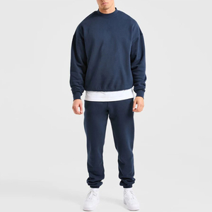 Ensemble de survêtement homme OEM : Sweat-shirt et pantalon de jogging oversize avec poignets et ourlet côtelés - Product Image 1