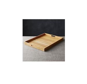 Plateau de service en bois rustique pour la décoration de table basse et une utilisation pratique. - Product Image 1