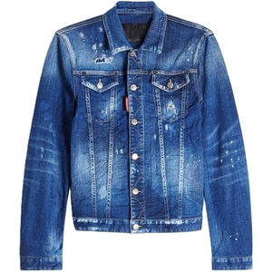 Chaqueta Vaquera para Hombre con Adornos, Estilo Casual, Lavada, de Alta Calidad, con Cuello Camisero y Botones, Ropa de Invierno para la Calle - Product Image 3