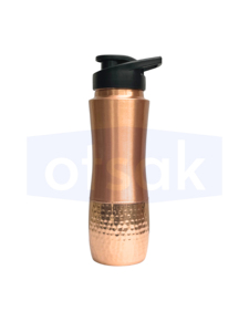 Bouteille d'eau en cuivre OTSAK Premium Plain Sipper avec couvercle, bouteille d'eau portable pour le bureau, l'extérieur, la maison, le camping, les voyages, 34 oz, 26 oz, 750 ml - Product Image 3