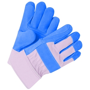 Gants de travail canadiens confortables, robustes, en cuir de vachette renforcé, souples, résistants à l'abrasion, certifiés CE. - Product Image 3