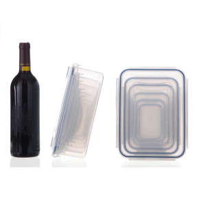 Récipient de stockage alimentaire en verre avec couvercle hermétique et design flexible, style moderne, 2 couches, capacité de 370 ml - Product Image 6