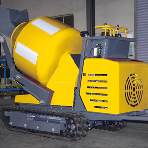 รถดัมพ์ขนาดเล็กแบบพกพาได้เครื่องผสมน้ำมันดีเซลเบนซินแบบปรับ500L ได้แกนมอเตอร์เครื่องยนต์ - Product Image 4