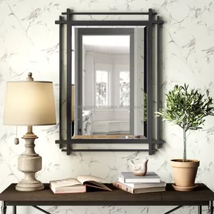 Zahid Exports, Sculpture murale abstraite de grande taille en métal brossé, style moderne, avec miroirs, motif vagues et nature morte, Décoration murale unique de qualité supérieure d'Inde - Product Image 5