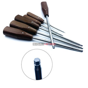 Destornillador ortopédico de cabeza hexagonal de acero inoxidable, juego de 6 piezas con mango de fibra, kit de instrumentos manuales de precisión de 1.2 mm a 5 mm - Product Image 4