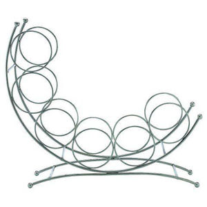 Atractivo Estante para Vino Redondo de Metal Negro, Soporte Decorativo de Hierro para 6 Botellas, Exhibidor y Almacenamiento de Vino para Mesa, para el Hogar o Bar - Product Image 2