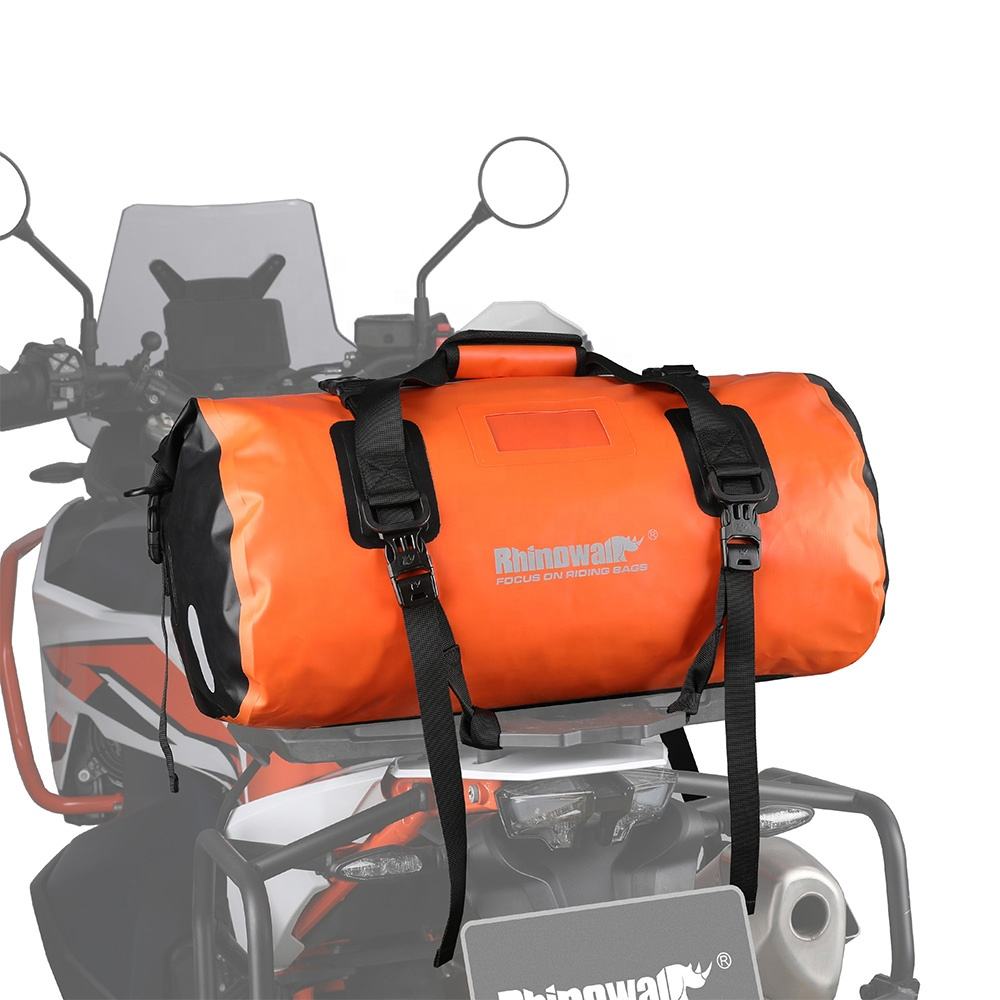 Rhinowalk 45L Waterproof Motorcycle Duffle Bag Heavy Duty Motorcycle Dry  Tail Tool Bag for Adventure Bike