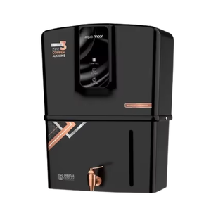 Purificador de agua AQUA MOOR BLACK WATER con sistema RO, zinc, cobre, alcalino, TDS, capacidad de almacenamiento de 12L, indicador LED, material de grado alimenticio. - Product Image 1