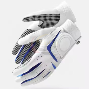 Men's Genuine Cabretta Leather Golf <b>Gloves</b> Breathable and Stretchable PU Material Sheepskin Inspired Sports Applicable - Product Image 4
