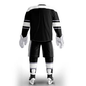 Uniforme de hockey sobre hielo cómodo y transpirable, tamaño personalizado, en stock, 100% poliéster. - Product Image 3