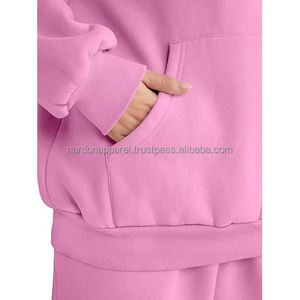 Nardon Apparel Custom Slim Ensemble de survêtements pour femmes Survêtement à fermeture éclair pour l'automne Ensemble de jogging à capuche Vêtements solides Ensemble de pantalons deux pièces pour femmes - Product Image 5