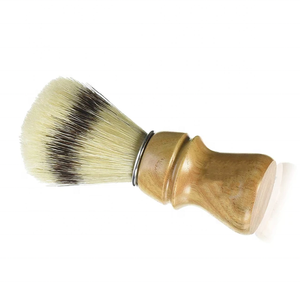 High Demanded Wholesale Vegan Synthetic Wood Handle Bikini Men Shaving Brush Hair Removal Tegra Surgical CO CE Certified Salon - Product Image 3