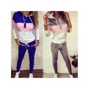 Chándal estampado de invierno de mezcla de poliéster/algodón para hombres y mujeres, proveedores personalizados, ropa deportiva, ropa de calle, chándal de 2 piezas - Product Image 4