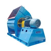 VENTILATEUR CENTRIFUGE INDIRECT À HAUT DÉBIT D'AIR TOMECO CFE.BL 245 POUR FOURNIR DE L'AIR FRAIS POUR LE SYSTÈME DE PROTECTION INCENDIE DE HAUTE CONSTRUCTION