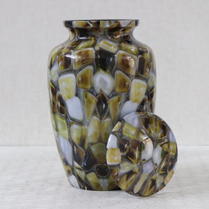 Urnes funéraires en aluminium de style pierre américaine pour cendres humaines, 10 pouces, capacité de 220 pouces cubes, et pour conservation des souvenirs - Product Image 1