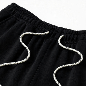 Ensemble de survêtement 2 pièces pour homme, couleur unie, sweat à capuche et pantalon ample, en molleton doux, tenue décontractée / Logo personnalisé disponible - Product Image 4