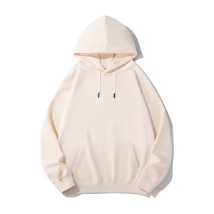 Sweat à capuche streetwear de haute qualité 350 g/m² 100 % coton, grandes tailles, vierge pour impression DIY - Product Image 1