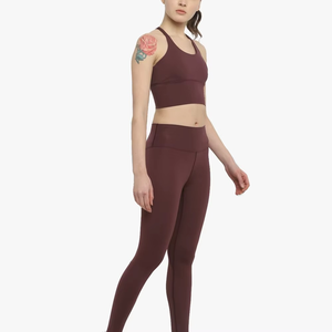 Conjuntos de Ropa Deportiva y Yoga a Cuadros para Mujer, Precio al por Mayor, Logotipo Personalizado en la Parte Delantera, Ropa de Gimnasio y Fitness, OEM Disponible - Product Image 1
