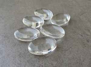 Cristal de Cuarzo Natural, Gema Ovalada, Cabujón Briolette Calibrado, Piedra Suelta para Joyería, Manualidades y Suministros - Product Image 3