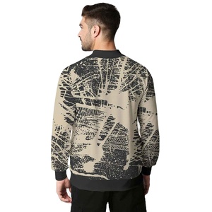 Chaqueta Bomber de Invierno para Hombre, Informal, Ligera, Impermeable, con Cremallera, Diseño Moderno Estampado, Estilo Urbano - Product Image 5