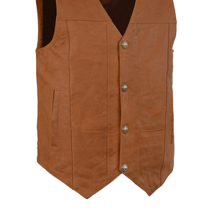 Dernier modèle de gilet en cuir confortable pour moto pour hommes, nouveau prix de gros, gilet en cuir de qualité supérieure en vente en ligne - Product Image 6