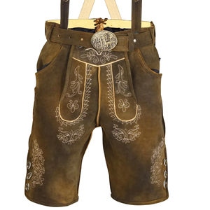 Pantalones de Cuero Bávaros Personalizados para Hombre, Prendas Tradicionales de Alta Calidad, Pantalones Cortos de Cuero Genuino con Logotipo Personalizado 2026 - Product Image 1