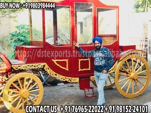 Grande Carrosse de Mariage Royal Moderne Grand FairyTale, pour Entrée de la Mariée, Personnalisée, Style Indien, en Métal, Type Anglais, Chariot à Chevaux de Mariage, En Vente - Product Image 4