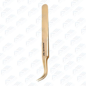 Pince à cils pour extensions de volume avec pointe en fibre, étiquette privée, soins de beauté de précision, logo personnalisé, pince à cils à 90 degrés - Product Image 3