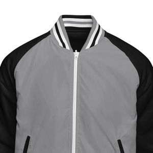 Chaqueta de béisbol Varsity con logo bordado personalizado para hombre, chaqueta de invierno transpirable y cortavientos unisex - Product Image 5