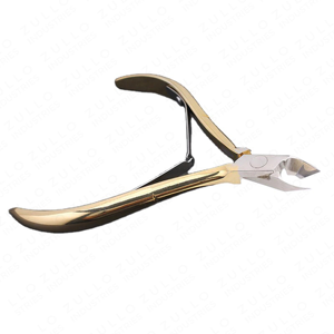 Coupe-cuticules de luxe en acier inoxydable doré, outil de soin professionnel de précision pour peaux mortes, vente en gros - Product Image 3