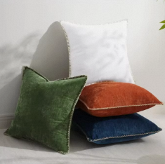“Modern Farmhouse <b>Decorative</b> <b>Pillow</b> Cover, Woven Chenille Throw Cushion with Invisible Zipper, Soft Textured Square <b>Pillow</b> Case - Product Image 6