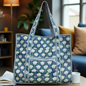 Bolso de Mano de Lona Vintage para Mujer, Otoño/Invierno, con Cadenas para el Hombro, Cierre de Cremallera, Ligero, Ecológico, de Alta Calidad, para la Playa - Product Image 1