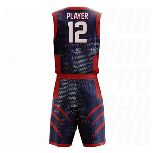 Ensemble de maillots de basket-ball personnalisés pour hommes, équipe, club, uniforme de basket-ball, maillot athlétique respirant sublimé, ensemble de shorts - Product Image 2