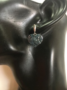 Pendientes Colgantes de Diamantes Azules de 1.54 Quilates, Plata de Ley 925, Corte Redondo, Diamantes Naturales con Color Mejorado para Mujer - Product Image 6