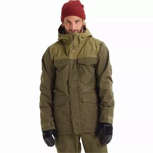 Veste en toile d'hiver pour la chasse avec logo sur le devant, imperméable et coupe-vent, doublure thermique pour les activités tactiques en plein air par temps froid - Product Image 1
