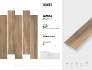 Baldosa de porcelana de 200x1200 mm con textura mate y diseño lineal para lograr una elegancia lineal y un suelo cerámico estable. - Product Image 2