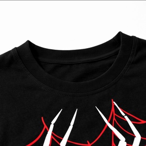 Camiseta Casual Unisex de Jersey 100% Algodón de 180g, Fabricación OEM Personalizada, Biowash, Suave, con Agujeros de Red de Araña, Apliques Ecológicos y Cuentas - Product Image 5