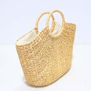 Sac fourre-tout tissé à la main avec fermeture éclair, sac de plage d'été unisexe tendance - Product Image 2