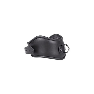 Leather Locking Posture <b>Collar</b> <b>BDSM</b> Leather <b>Collars</b> - Product Image 1