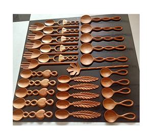 Cuchara de madera tallada a mano de fábrica, utensilio pequeño para servir madera para mermelada, sal, especias, hecho en Vermont, EE. UU., regalo de cocina, estilo de granja - Product Image 5