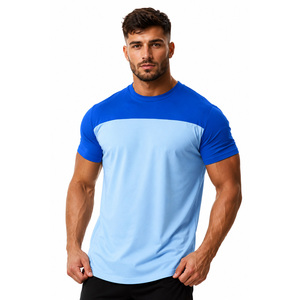 T-shirt de sport en coton tricoté 100% personnalisé OEM ODM pour hommes, qualité supérieure, respirant, séchage rapide, confortable pour l'entraînement - Product Image 1